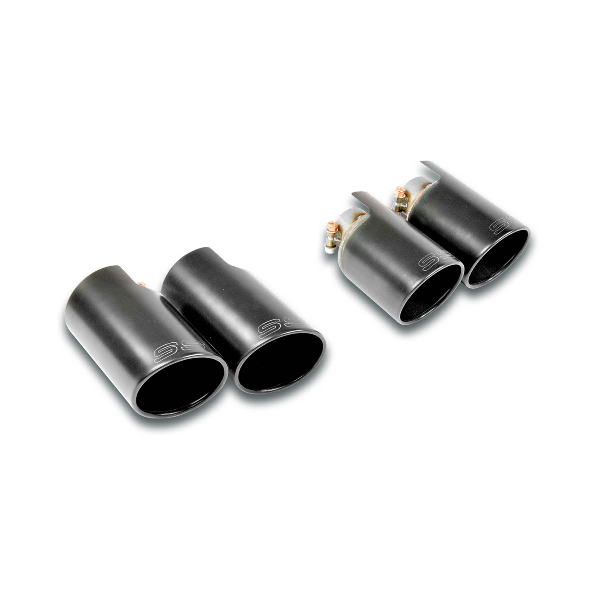 Colas de escape Derecha-Izquierda OO100 Gun Metal Grey